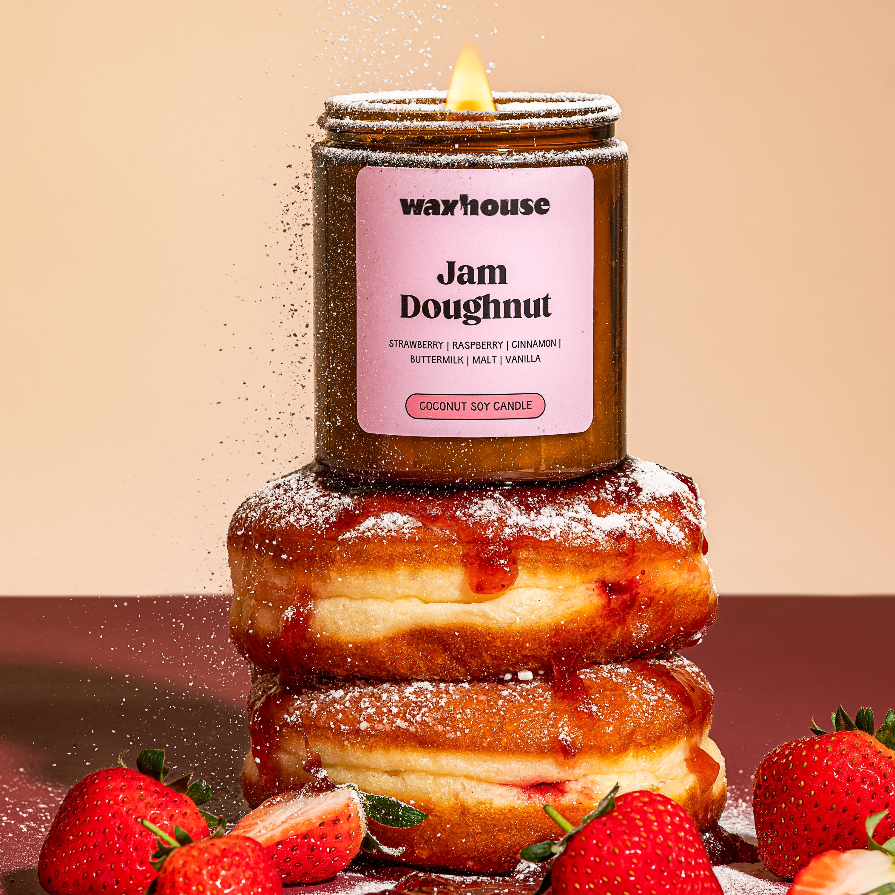 Jam Doughnut -200g Candle