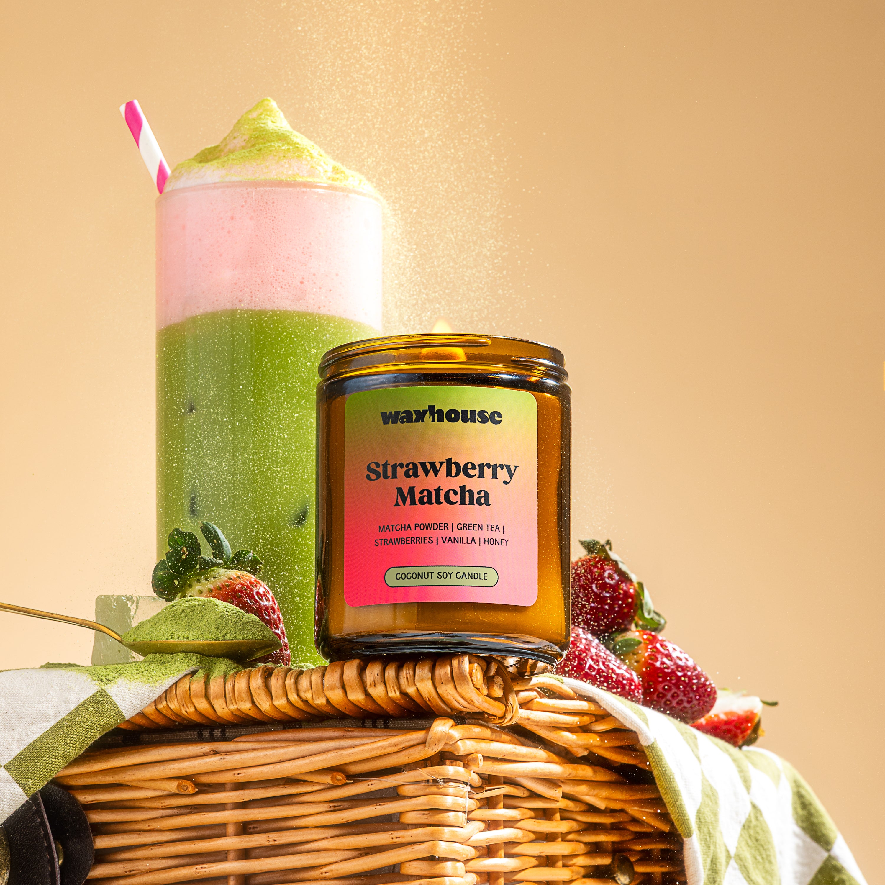 Strawberry Matcha - 200g Candle
