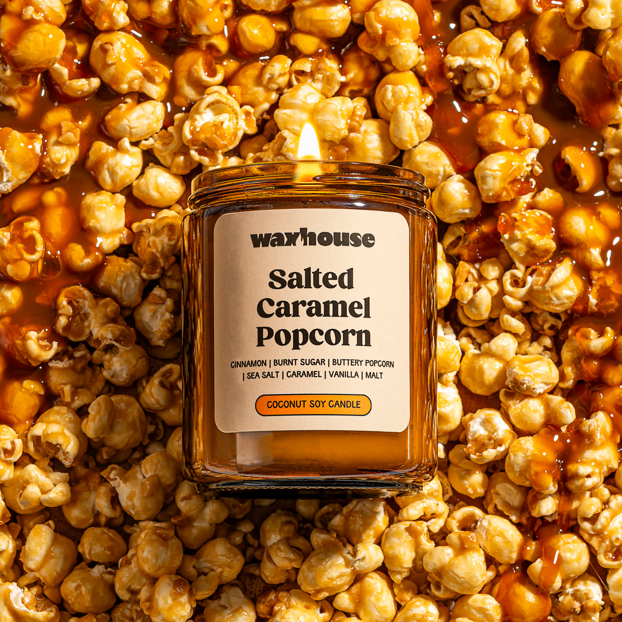 Salted Caramel Popcorn - 200g Candle