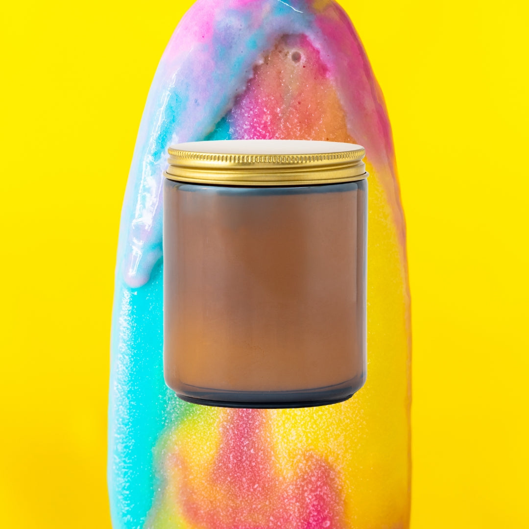 Rainbow Ice cream - 200g Candle