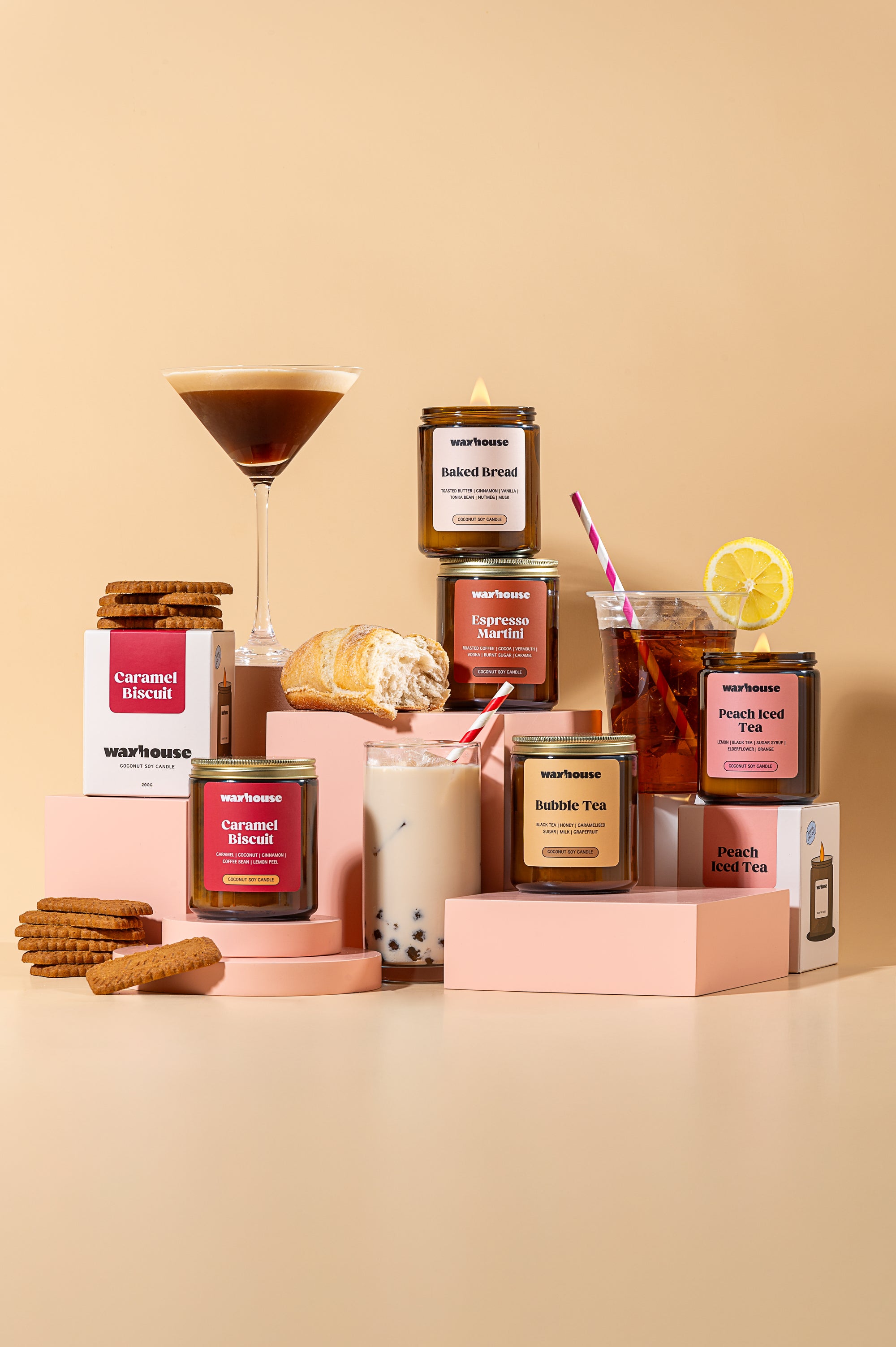 Caramel Biscuit - 200g Candle