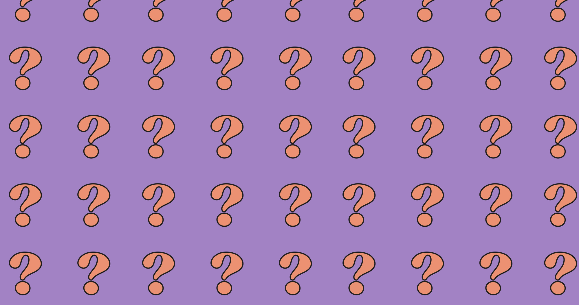 question marks on a purple background waxhouse